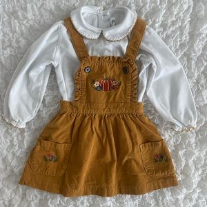 Starting Out corduroy pumpkin jumper set - size 18 months